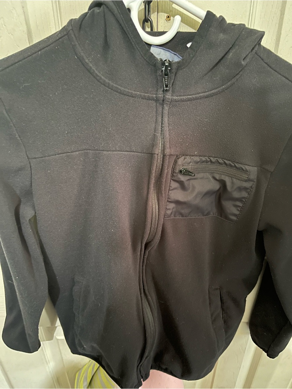 Place Black Hooded Zip Sweatshirt